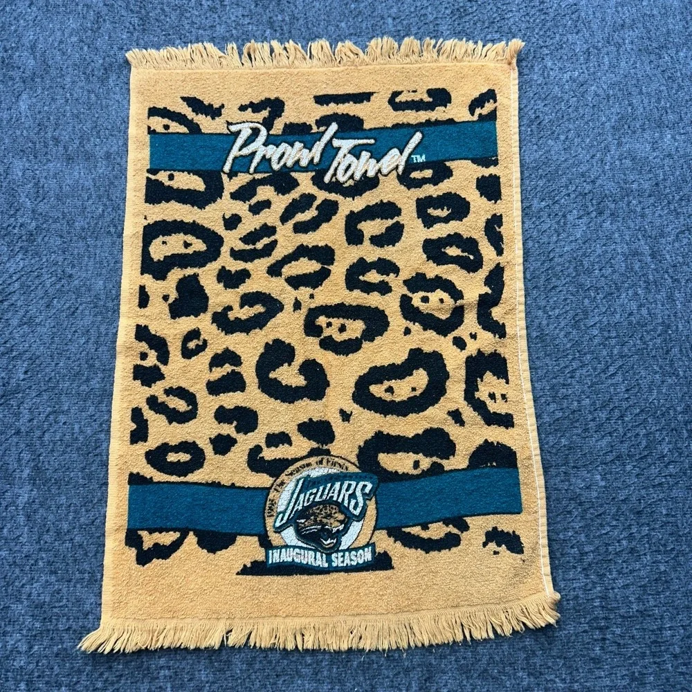 Jacksonville Jaguars Inaugural Prowl Towel NFL Promo Vintage 1995 Mcarthur